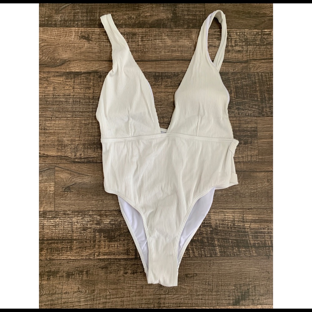 White One Piece Swimsuit